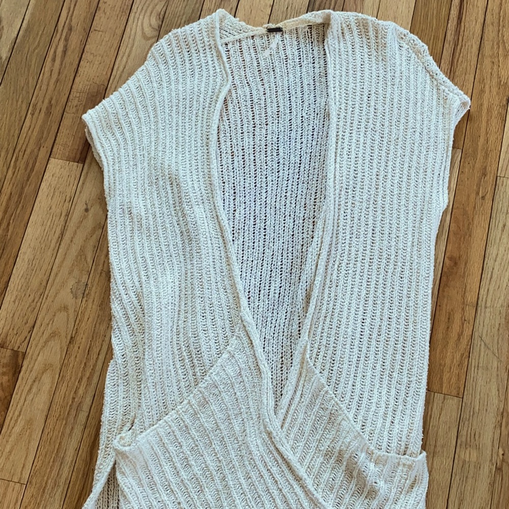 Long free people cardigan